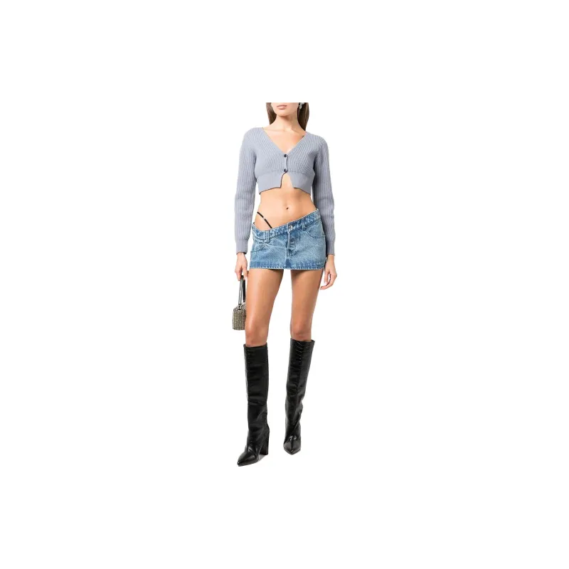 Alexander Wang Ribbed knit Cropped Cardigan-1