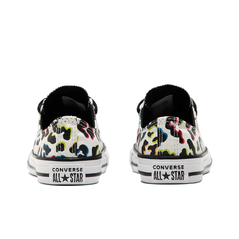 Converse Chuck Taylor All Star Anti Slip Wear Resistant Low Top Canvas Shoes Black Teenagers-3