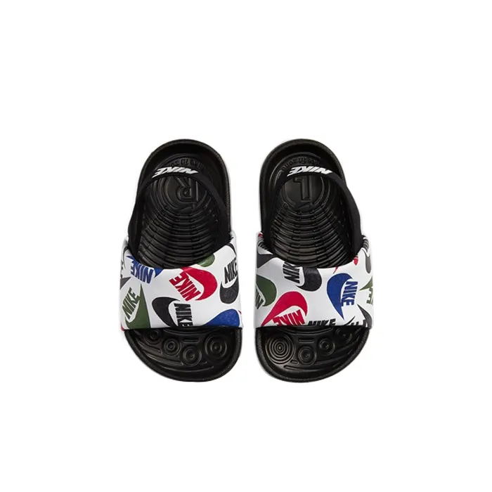 Nike Kawa Slide Low Top Toddler Shoes Black White Infant And Toddler-3