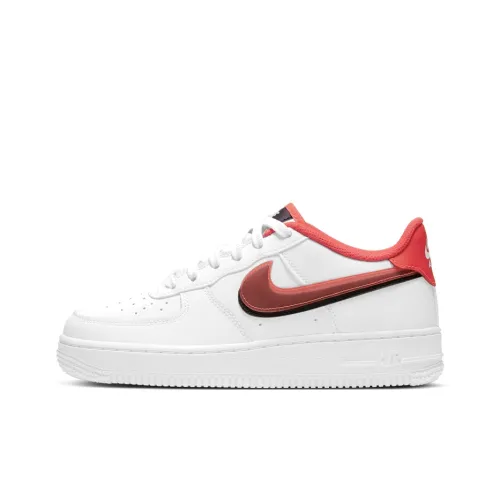 Nike Air Force 1 LV8 Double Swoosh Bright Crimson GS