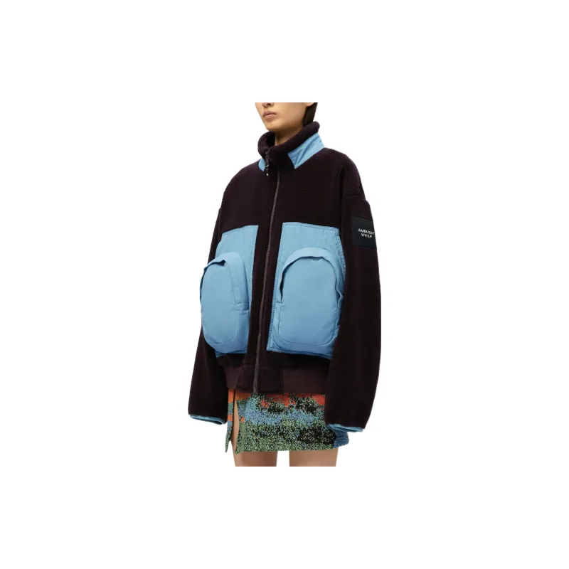 AMBUSH Fleece Panel Jacket 'Black'-4