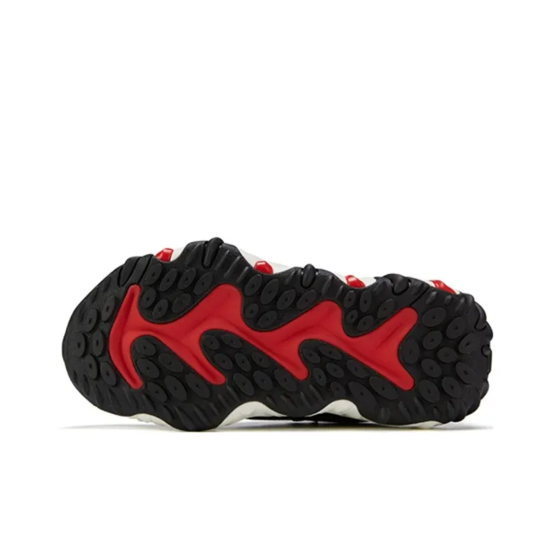 FILA KIDS Tiger Paw Abrasion Resistant Low Top Kids' Running Shoes Black Blue Teenagers-10