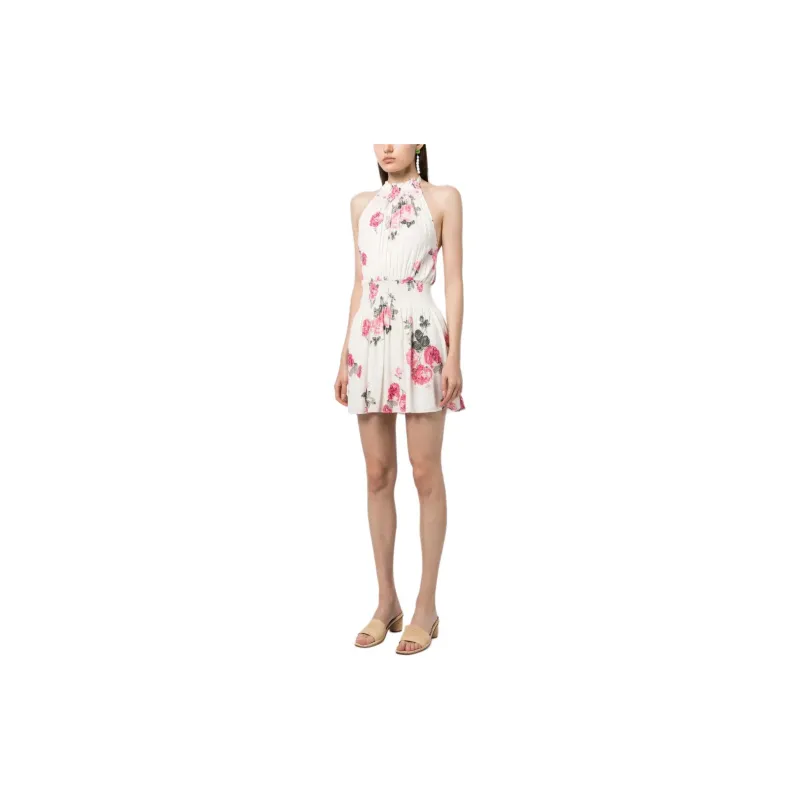 LOVESHACKFANCY Firely Rose-print Cotton Midi Dress-3