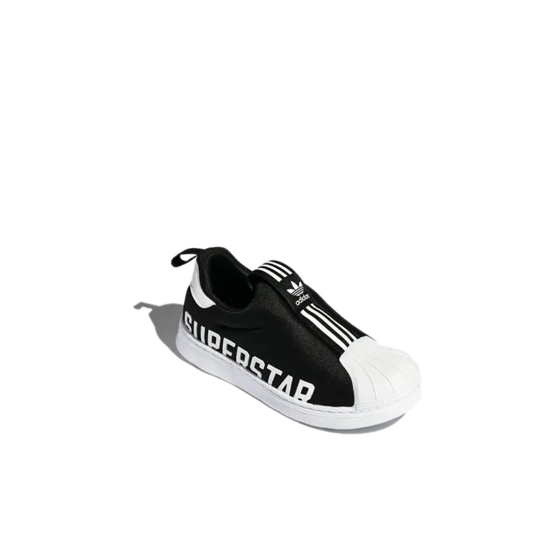 Adidas Originals Superstar 360 X Abrasion Resistant Low Top Toddler Shoes Black White Infant And Toddler-2