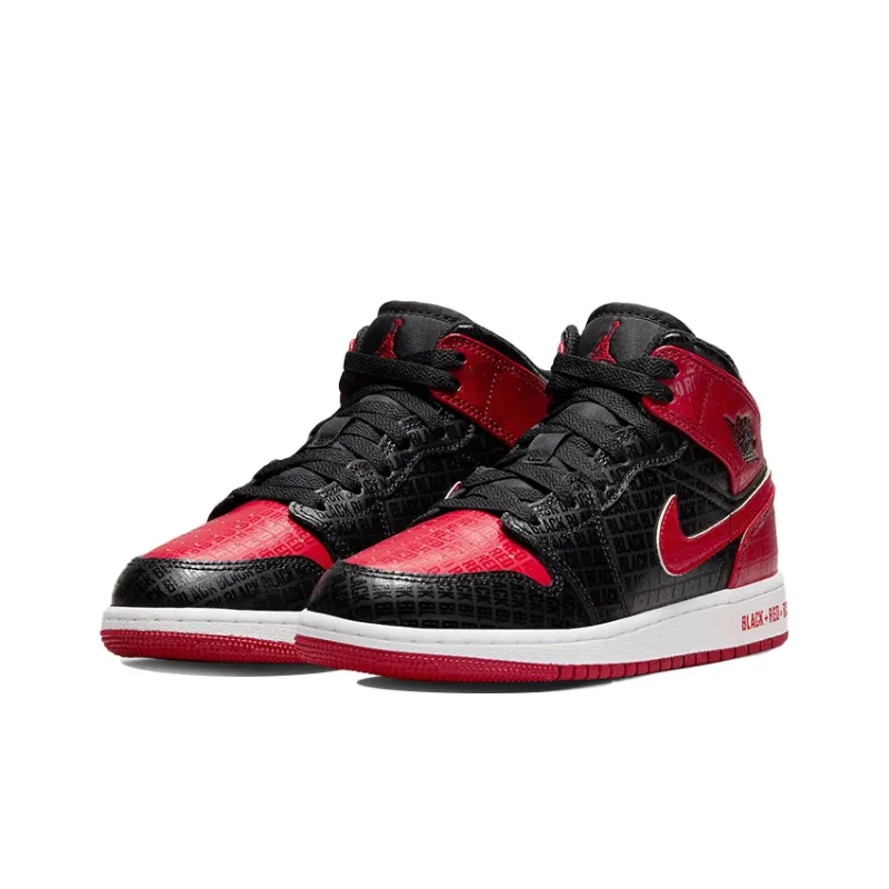 Jordan 1 Mid Bred Text GS-3