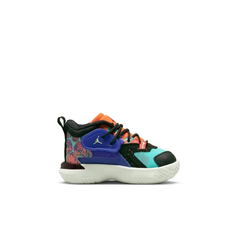Jordan Zion 1 Zion 1 Cushioning, Wear Resistant Mid Top Toddler Shoes Orange Green Infant And Toddler-1