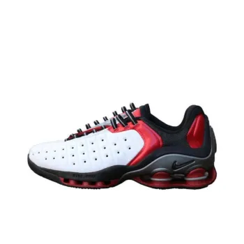 Nike Shox VC 2 Anti Slip Wear Resistant Low Top Vintage Basketball Shoes Men's White Black Red