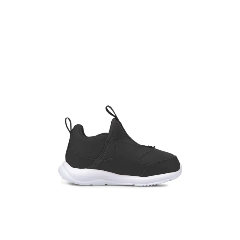 PUMA Fun Racer Cushioning, Wear Resistant Low Top Toddler Shoes Black White Infant And Toddler-1