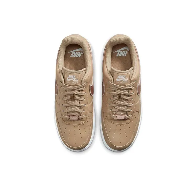 Nike Air Force 1 '07 Tan Metallic Rose Gold Women's-3