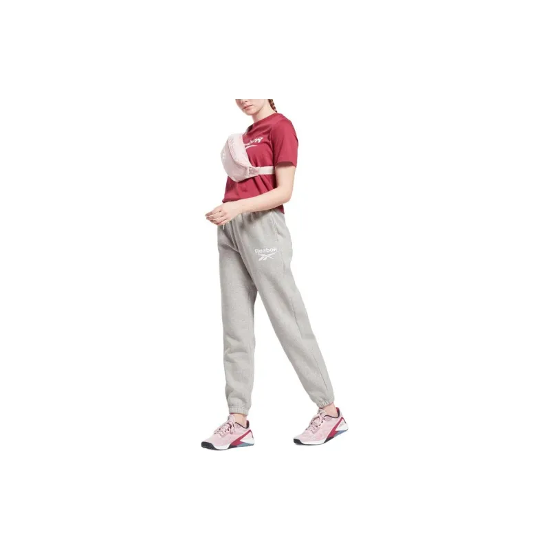 Reebok REEBOK IDENTITY BL FLEECE Knitted Sports Pants Women's Gray-4