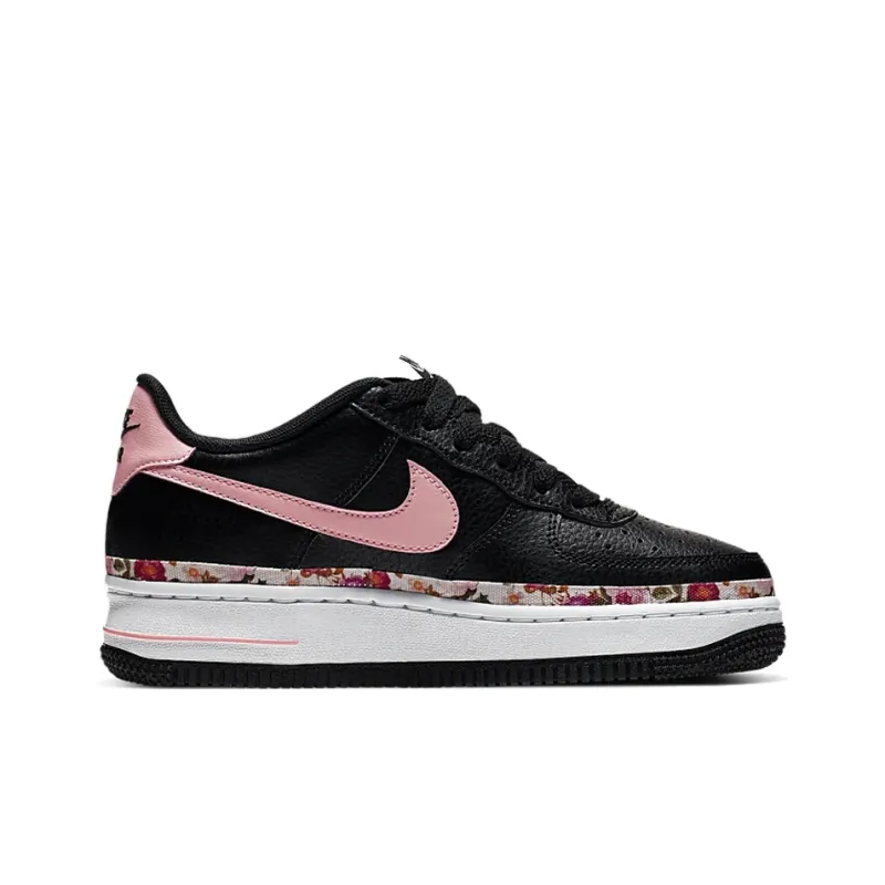 Nike Air Force 1 Low Vintage Floral Black Pink GS-1
