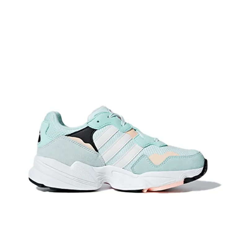 Adidas Originals Yung 96 Breathable Low Top Casual Shoes Light Blue White Teenagers-1