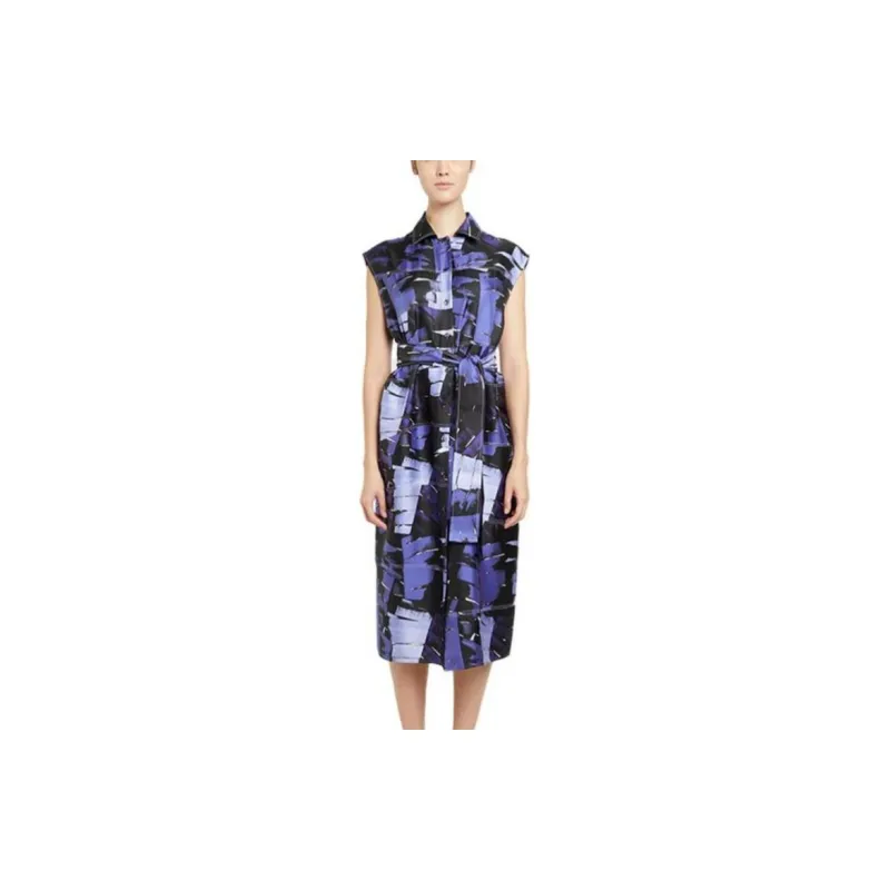 Ferragamo Sleeveless Dresses Women's Purple-2