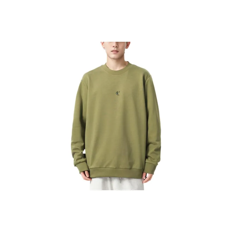 QIAODAN Sweatshirt Men's Grass Gray Green-2