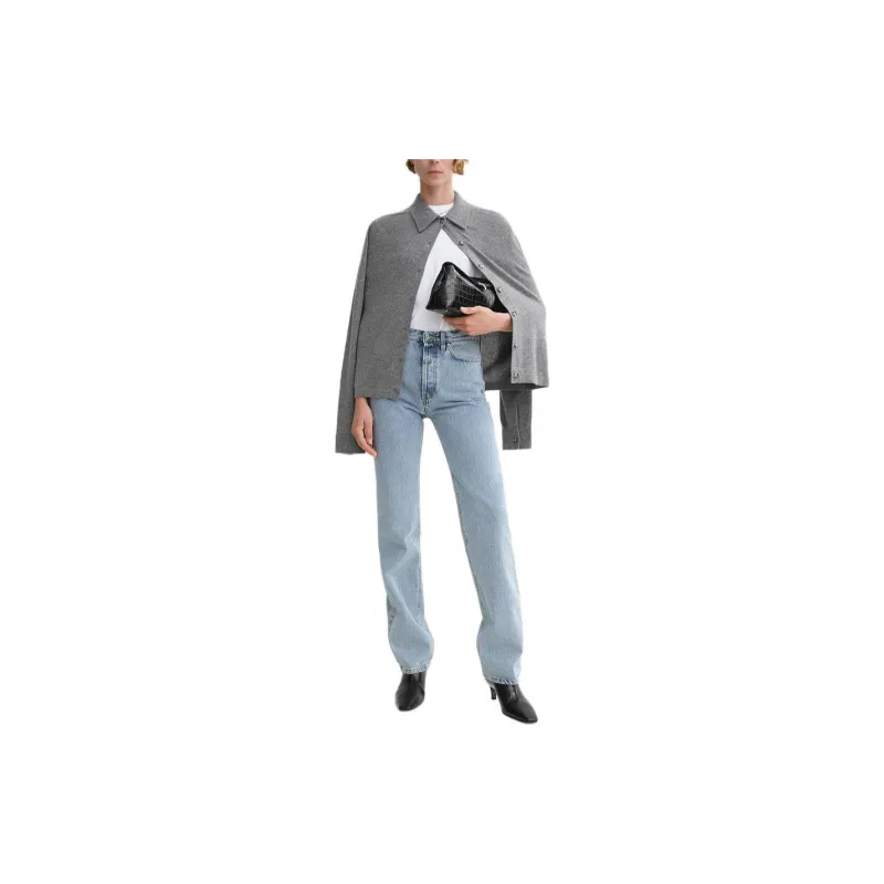 TOTEME Mid Rise Straight Leg Jeans-1