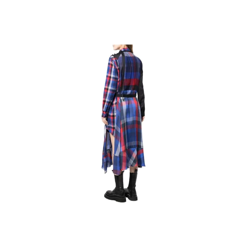 Sacai Long-Sleeved Dresses Women's Multicolor-2