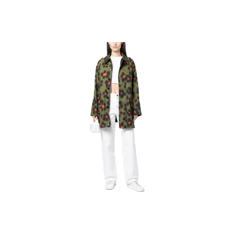 KENZO Floral print Short Raincoat-1