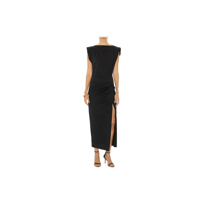 ISABEL MARANT Nadela Ruched Detailed Midi Dress-1