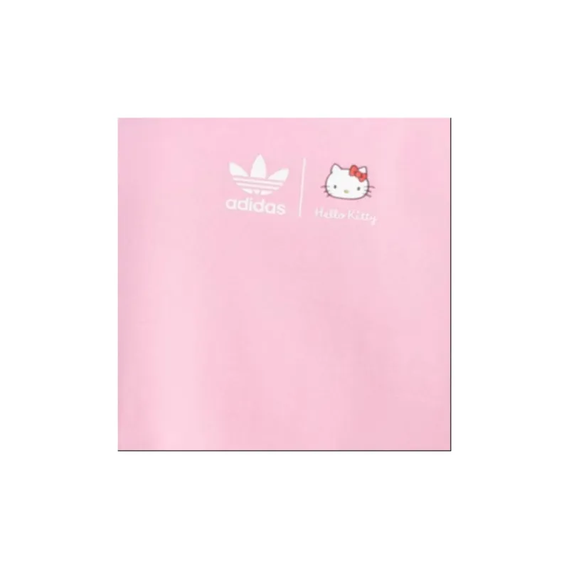 adidas originals X Hello Kitty Trefoil Square Corner T-shirt Pink-4