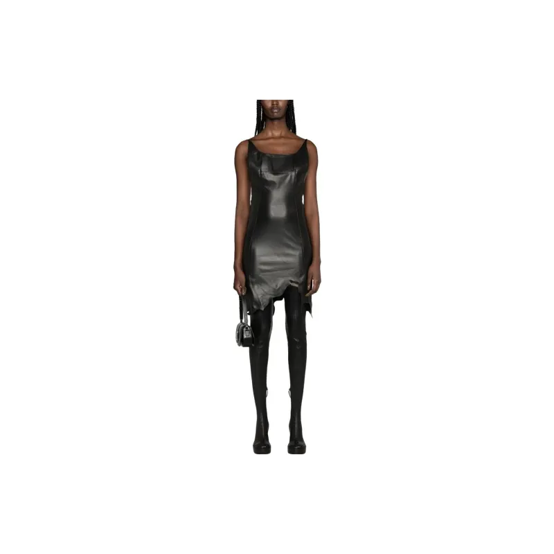 COPERNI Distressed Asymmetric Mini Dress-1