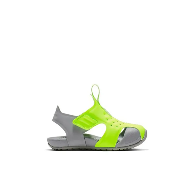 Nike Sunray Protect 2 Low Top Toddler Shoes Green Gray Infant And Toddler-1