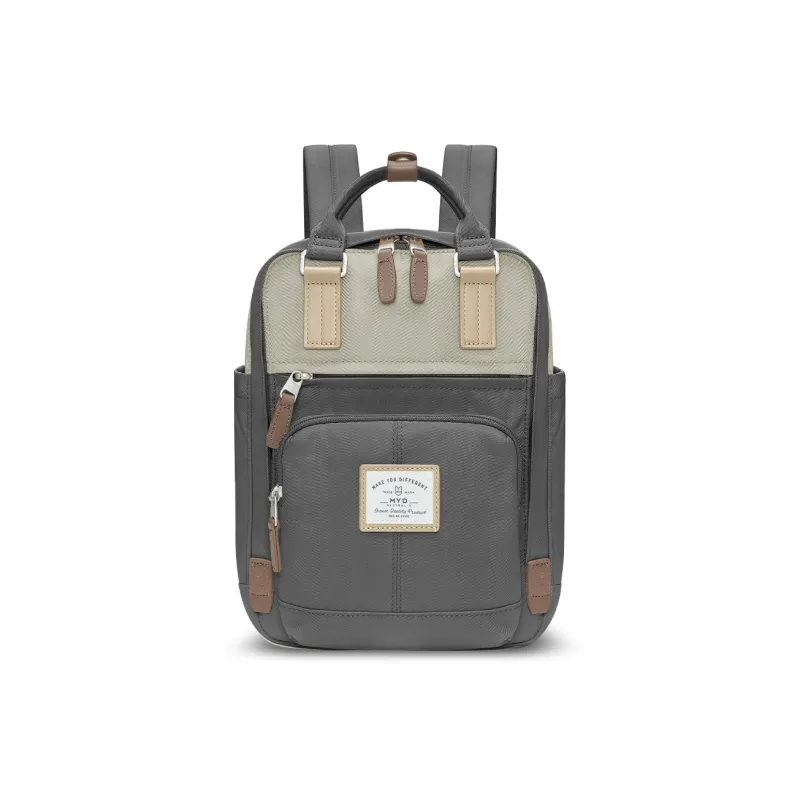 MYD High Quality Polyamide Backpack Handbag Trumpets Women's Nut Latte-0