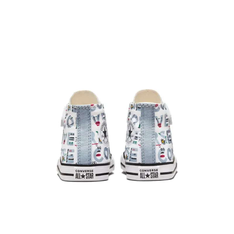 Converse Chuck Taylor All Star Anti Slip Wear Resistant High Top Toddler Shoes White Light Blue Infant And Toddler-4