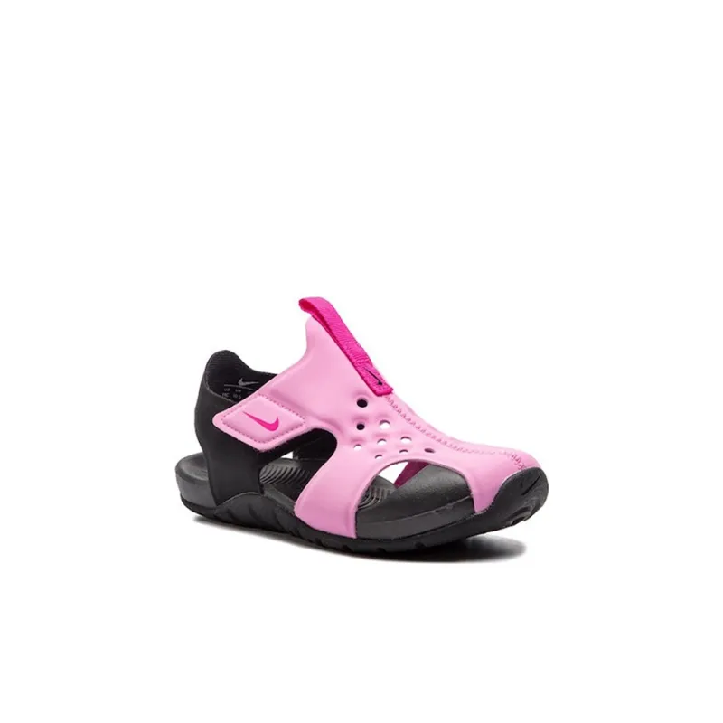 Nike Sunray Protect 2 Mid Top Toddler Shoes Black Pink Infant And Toddler-1