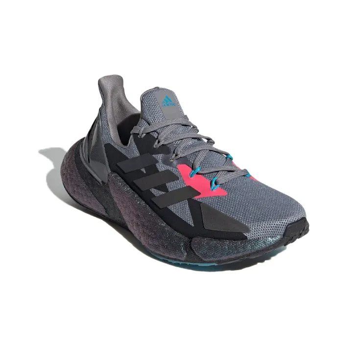 Adidas X9000l4 Anti Slip Wear Resistant Low Top Running Shoes Gray Black Teenagers-2