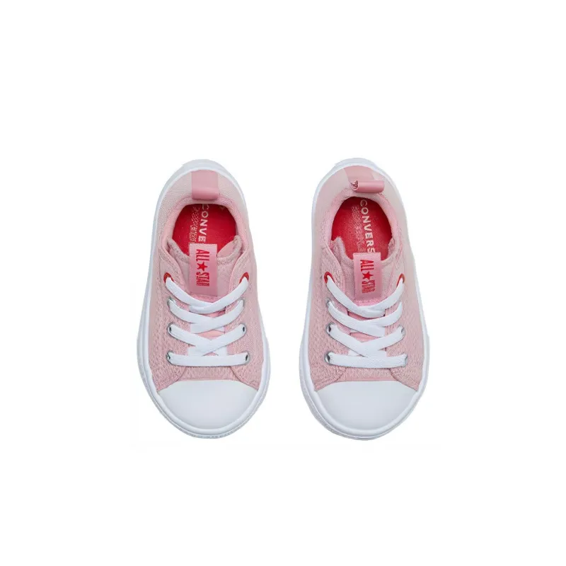 Converse Anti-Slip Wear-Resistant Breathable Lightweight Low-Top Toddler Shoes Pink Infant And Toddler-3