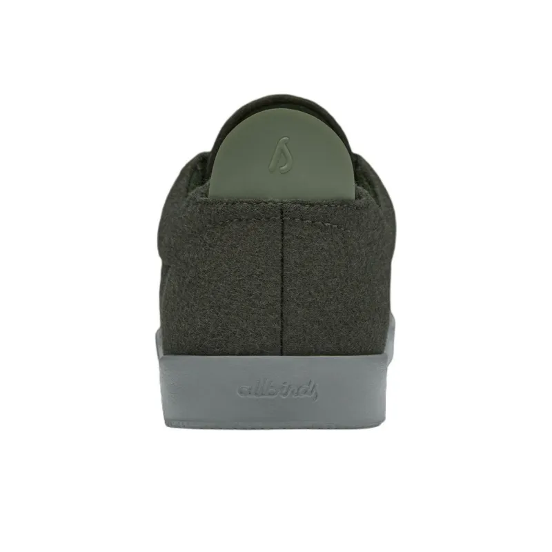 Allbirds Wool Piper Lightweight And Breathable Low-Top Skateboard Shoes Women's Black Forest Green Background-2