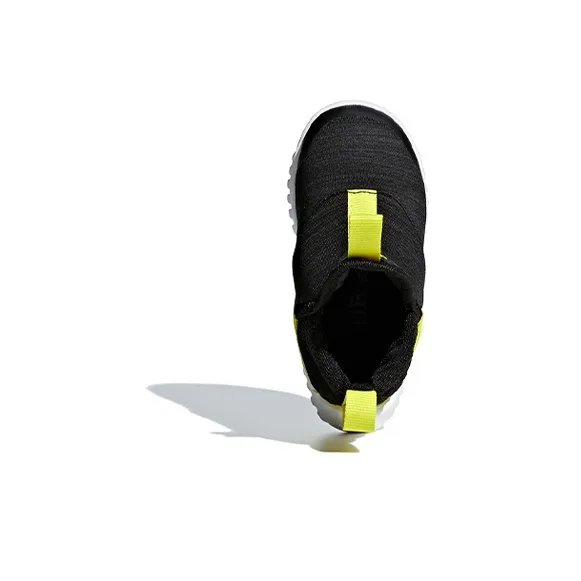 Adidas Rapidazen I Anti-Slip Wear-Resistant Low-Top Toddler Shoes Black Yellow White Infant And Toddler-4