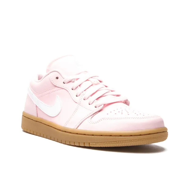 Jordan Air Jordan 1 Low Anti-Slip Wear-Resistant Breathable Lightweight Low-Top Vintage Basketball Shoes Women's Pink-2
