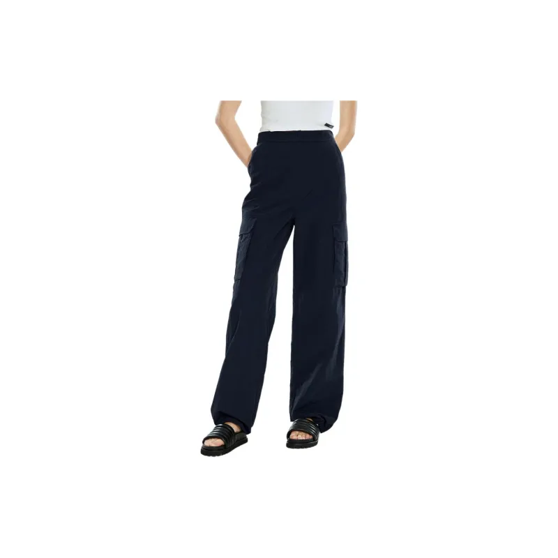 COVERINS Casual Pants Women's Navy Blue-1