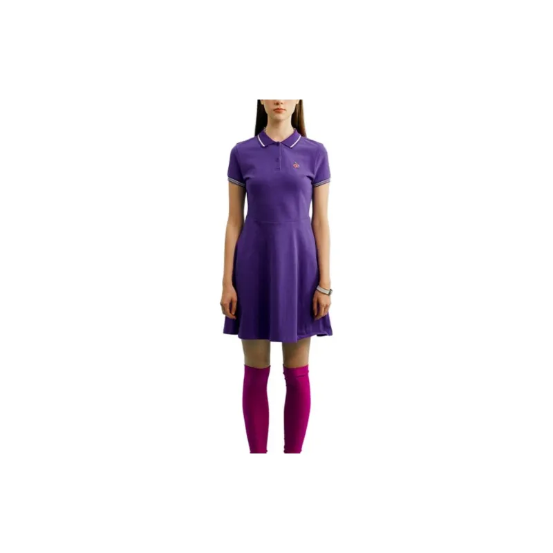 Kirsh FW23 Short Sleeved Dress Women's Purple-1