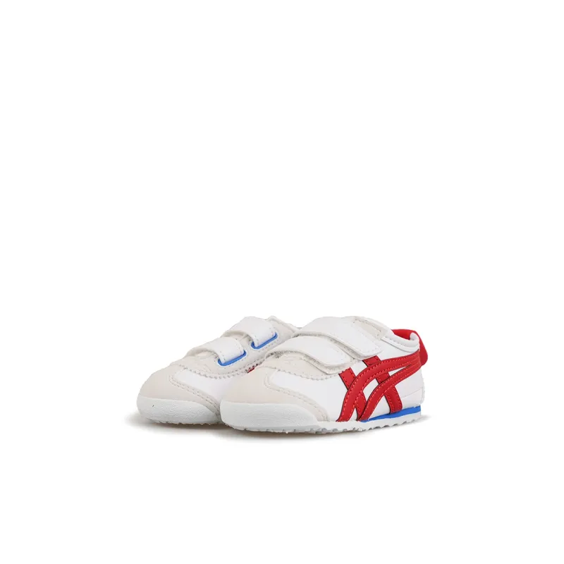Onitsuka Tiger MEXICO 66 TS Slip Resistant Low Top Toddler Shoes White Red Infant And Toddler-2