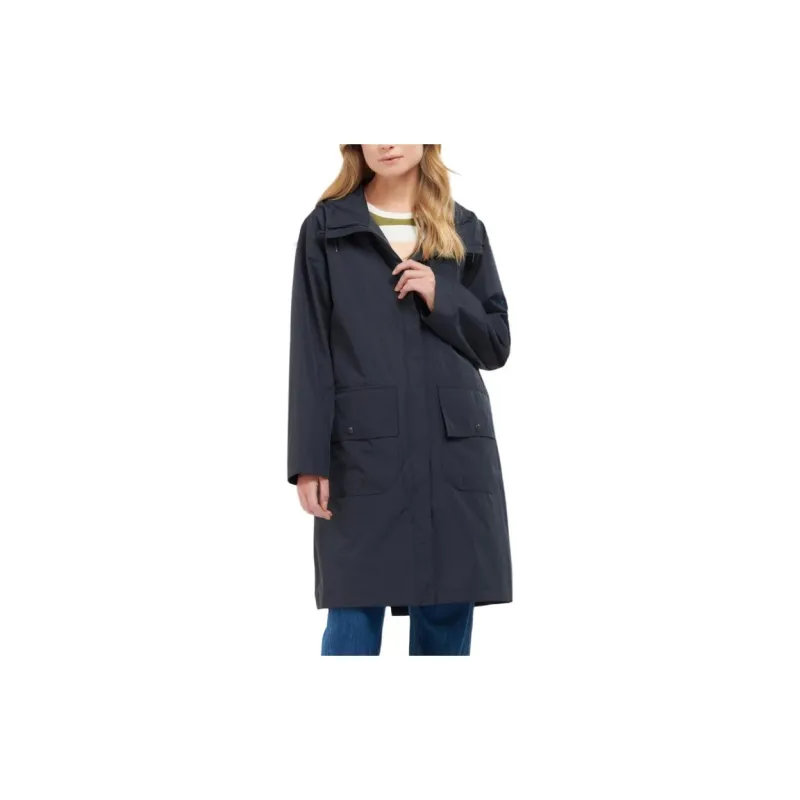 BARBOUR Trench Coat Women's Navy Blue-2