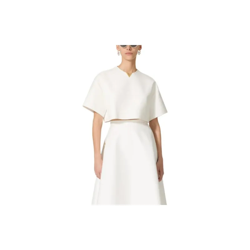 Valentino FW24 Crop Top Women's White-2