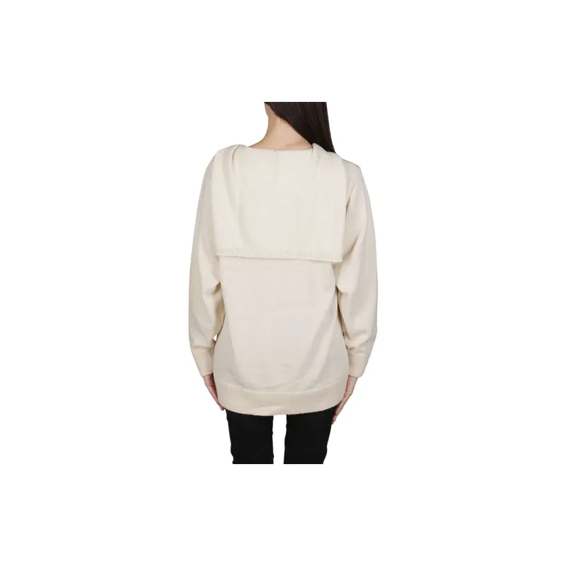 MM6 Maison Margiela FW21 Loose Fit Sweater Women's Beige-3