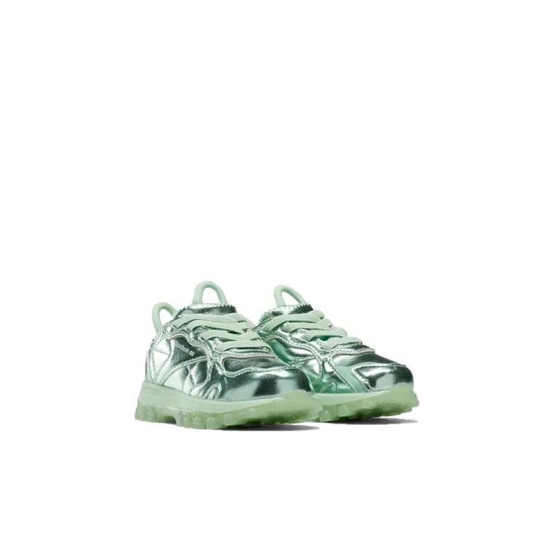 Reebok Cardi B X Classic Leather Toddler 'Semi Pixel Mint'-2