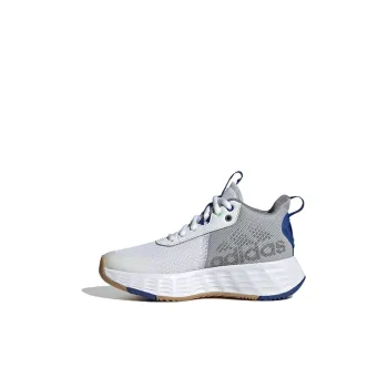 Adidas OwnTheGame 2.0 Anti Slip Wear Resistant Low Top Children's Basketball Shoes White Gray Kids'