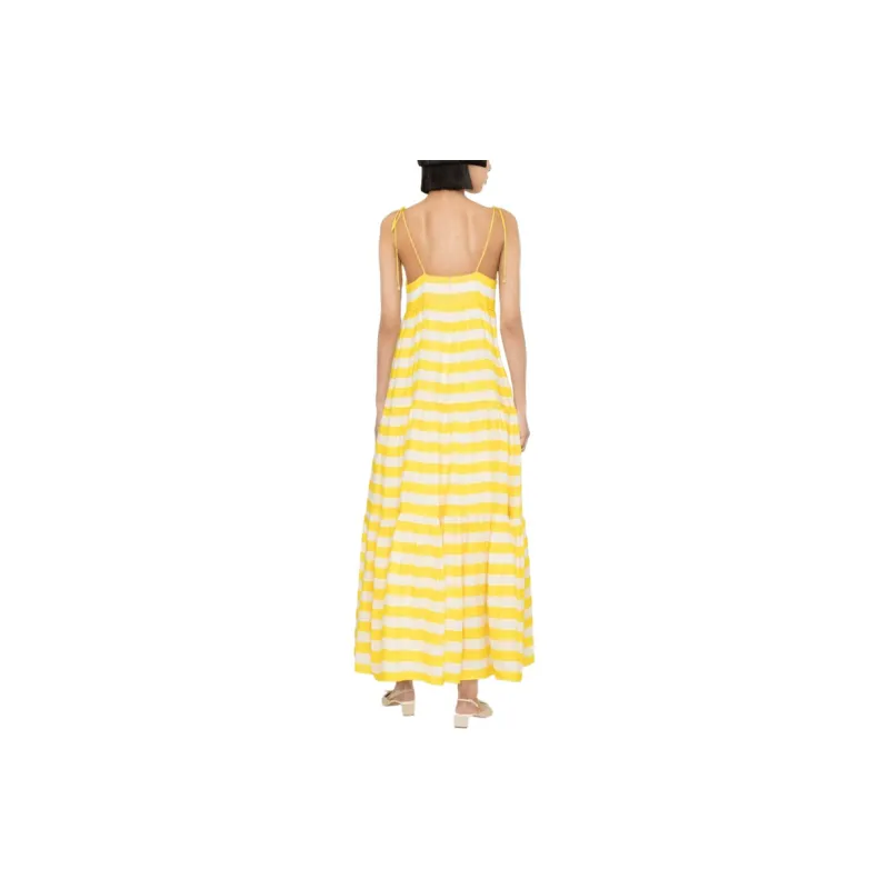 Zimmermann Alight Striped Linen Midi Dress-6