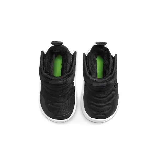Nike Novice Slip Resistant Cushioning Abrasion Resistant Thermal High Top Toddler Shoes Black Silver Infant And Toddler-3