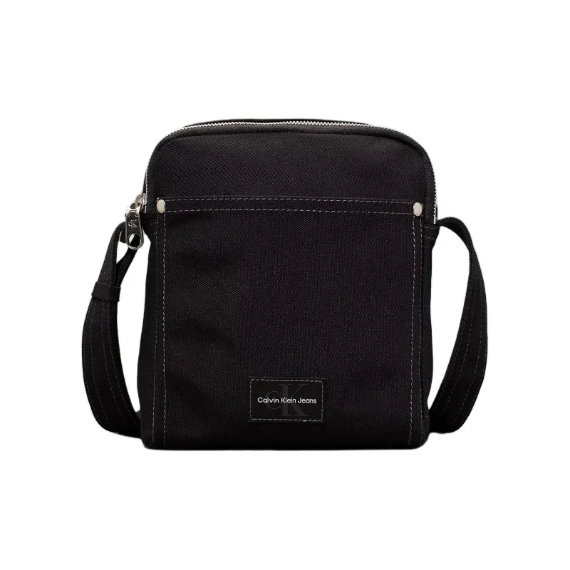 CALVIN KLEIN Recycled Polyester Shoulder Bag Crossbody Bag Men's Black-0