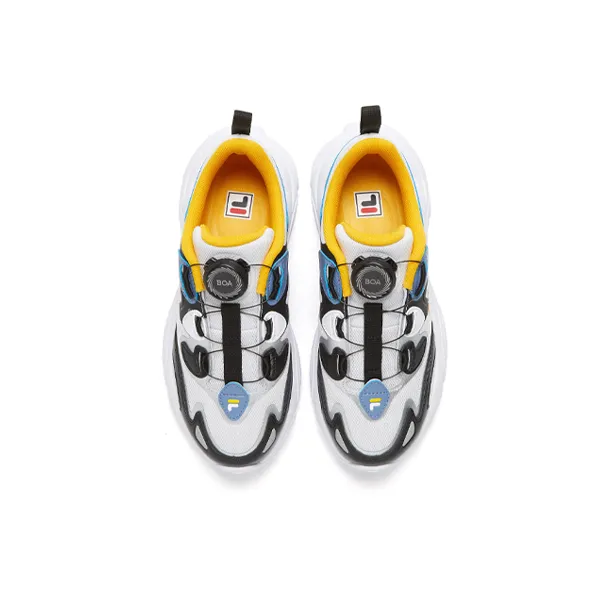 FILA KIDS Cushioning And Breathable Low Top Kids Lifestyle Shoes White Blue Kids'-3