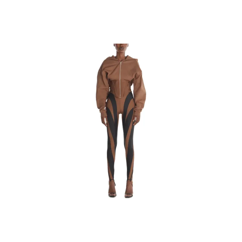 Mugler Corset waist Hooded Jacket-2