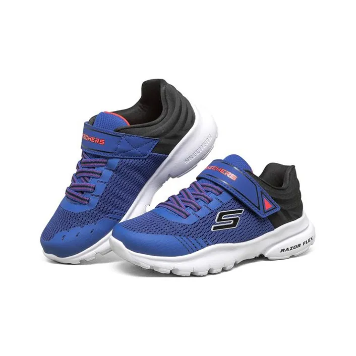Skechers Razor Fle Abrasion-Resistant Slip-Resistant Casual Shoes Blue Teenagers-2