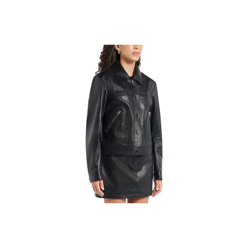 TOM FORD Long Sleeved Leather Jacket-3
