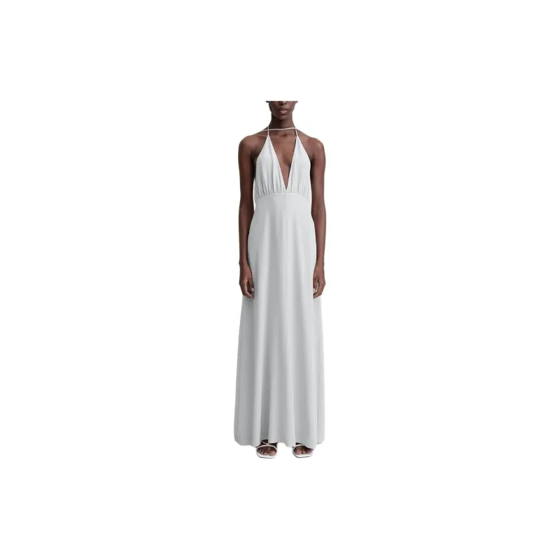 TOTEME Halterneck Flared Midi Dress-2