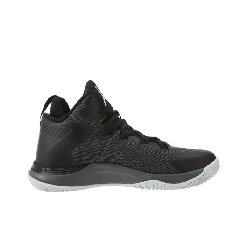 Jordan Super.Fly 1 Slip Resistant Cushioning Abrasion Resistant Mid Top Children's Basketball Shoes Black Teenagers-1